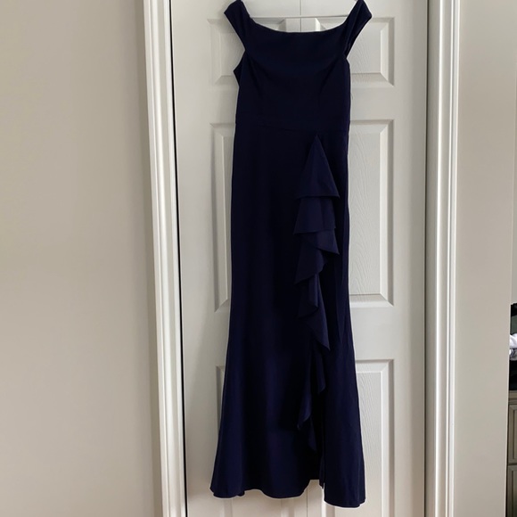 Lulus blue floor length gown. - Picture 1 of 4